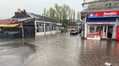 Ardahan'da sağanak yerini doluya bıraktı