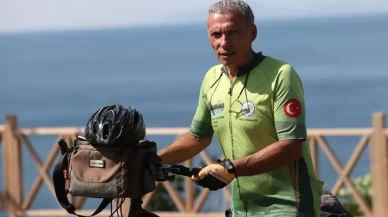 Emekli memur, bisikletle 29 ülke gezerek hayalini yaşadı
