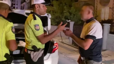 Direksiyon başında alkollü yakalandı