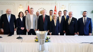 Cumhurbaşkanı Erdoğan, EuroLeague şampiyonu Fenerbahçe'yi kabul etti