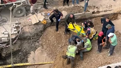 Bursa’da altyapı çalışmaları sırasında toprak altında kalan işçi ağır yaralandı