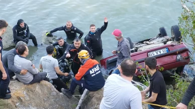 Ehliyetini yeni alan genç, aracıyla baraj gölüne uçtu