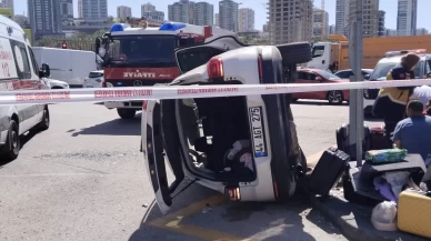 Ankara'da iki aracın çarpıştığı kazada 2'si bebek 6 kişi yaralandı