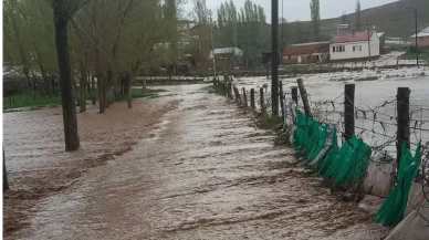 Sivas'ta şiddetli yağışlar sele yol açtı