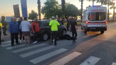 Zonguldak'ta yaya geçidinde otomobilin çarptığı kişi yaralandı