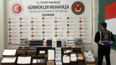 Kapıkule'de kaçakçılık şoku! Meyve yüklü kamyonda binlerce elektronik sigara ve kaçak ilaç ele geçirildi