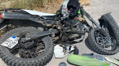 Motosiklet kamyona çarptı, genç sürücü hayatını kaybetti
