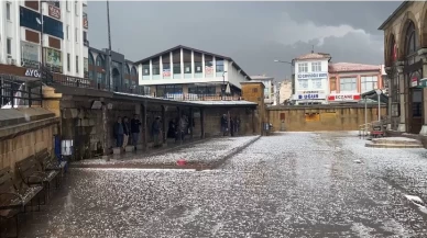 Yozgat'ta dolu ve sağanak hayatı olumsuz etkiledi