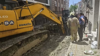 İSKİ çalışmasında yol çöktü!