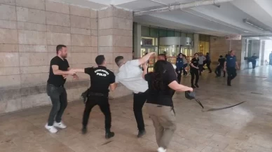 Samsun'da yağma davası sonrası adliye önünde taraflar kavga etti