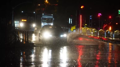 Edirne'de sağanak etkili oldu