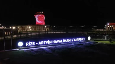 Rize-Artvin Havalimanı nisanda 77 bin 895 yolcuya hizmet verdi