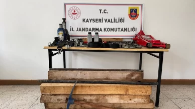 Kayseri'de kaçak kazı yapan 4 şüpheli yakalandı