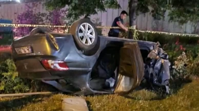 Takla atan otomobildeki 1 kişi öldü, 3 kişi yaralandı