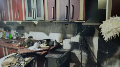 Erzurum'da mutfak yangını: Yaşlı çift itfaiye ekipleri tarafından kurtarıldı
