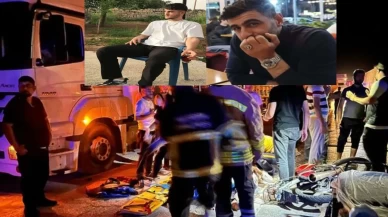 TIR ile motosiklet çarpıştı: İki kardeş hayatını kaybetti