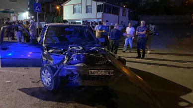 Kocaeli’de 2 otomobil çarpıştı: 2 yaralı