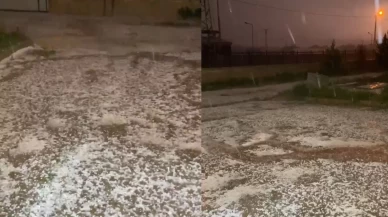 Gümüşhane haziran ayında beyaza büründü!