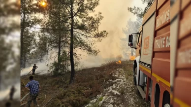 Dursunbey’de orman yangını: Alevler yerleşim yerlerine yaklaşıyor
