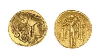 Tarihi altın paralar 3,48 milyon dolara satıldı