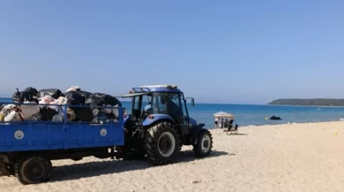 Kurban Bayramı tatilinde Saros Körfezi'nde 200 ton atık toplandı