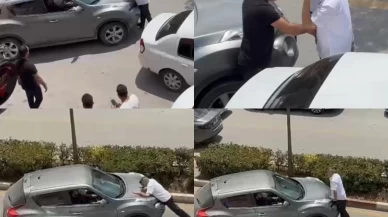 İki farklı olayda araçla insanlara çarptılar: O anlar kamerada