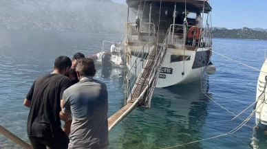 Marmaris’teki tekne yangını söndürüldü