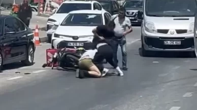 Maltepe'de trafikte kavga çıktı!