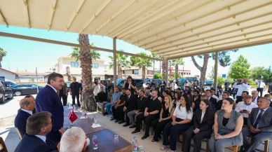 Cumhurbaşkanı Yardımcısı Yılmaz, KKTC Cumhurbaşkanı Tatar ve KKTC Başbakanı Üstel ile görüştü