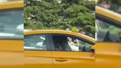 Trafikte tartıştığı taksi şoförünü yumrukladı: Çevredekiler zor ayırdı