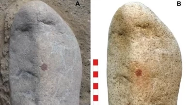 43 bin yıllık taşta parmak izi bulundu