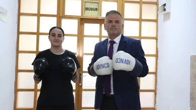 Boksör müdürün şampiyon öğrencisi: Saliha Ceylin Pehlivan