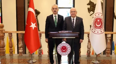 Bakan Güler, Ulaştırma ve Altyapı Bakanı Uraloğlu ile bir araya geldi