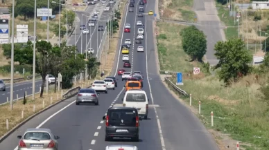 Tekirdağ-İstanbul kara yolunda yoğunluk arttı