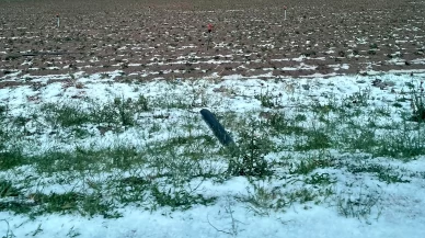 Aksaray'da dolu tarım arazilerine zarar verdi