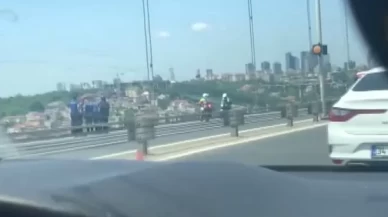 Köprüde yürekleri ağza getiren anlar