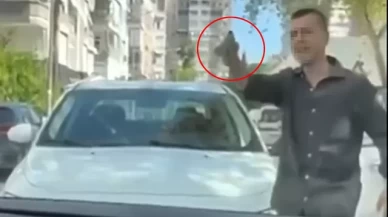 Trafik'te kadın sürücülere silah doğrulttu