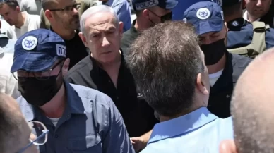 Netanyahu tepkiler sonrası saklandığı yerden çıktı