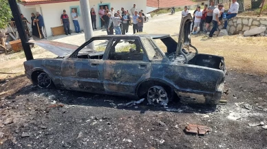 Yeşilova’da araç yangını çıktı, otomobil küle döndü!