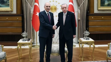Cumhurbaşkanı Erdoğan, TBMM Başkanı Kurtulmuş'u kabul etti