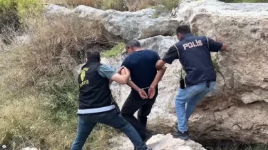 Mağarada saklanan 17 yıl hükümlüsü Silifke kırsalında yakalandı