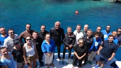 Bakan Ersoy sualtındaki kazı çalışmalarını yerinde inceledi