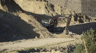 Malatya'da şantiye alanında top mermisi bulundu