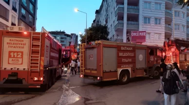 Batman’da market yangını paniğe neden oldu