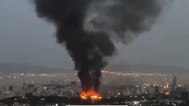 Tahran’da şiddetli bir patlama meydana geldi: O anlar kameralarda