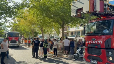 Tekirdağ Çorlu’da 9 katlı binanın çatısında yangın paniği