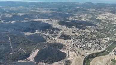 Ayvacık'ta yangın 21 saatin ardından kontrol altına alındı