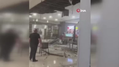 Beylikdüzü'nde AVM'nin yemek katının asma tavanı çöktü