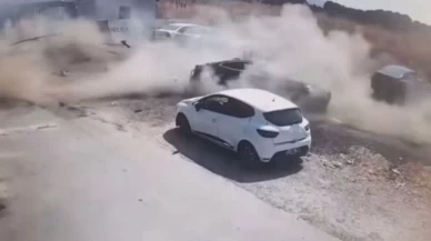 Vincin devrildiği anlar kamerada: Facia teğet geçti