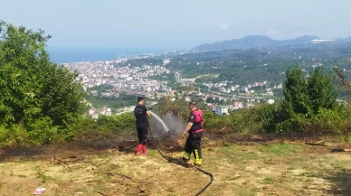 Ordu’da bahçe yangını hızlı müdahaleyle söndürüldü